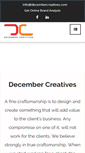 Mobile Screenshot of decembercreatives.com